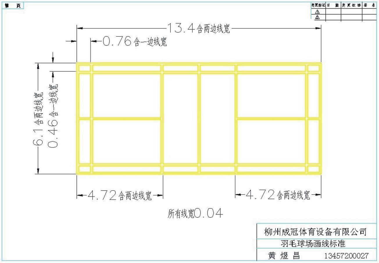 羽毛球場(chǎng)尺寸標(biāo)準(zhǔn)